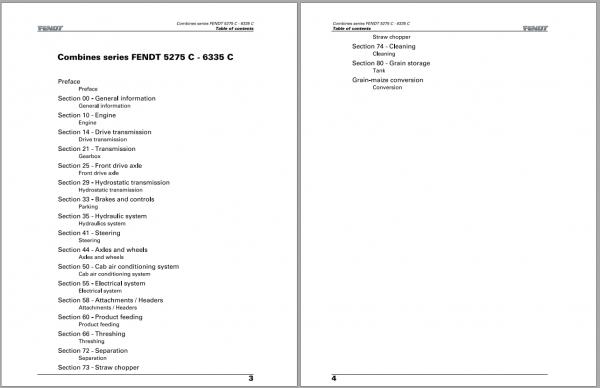 Fendt Eu Harvesting 5275 C Pl 6335 C Pl Combines Workshop Service Manual 2013 185767