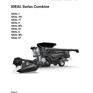 Fendt Eu Harvesting 7 8 9 7T 8T 9T 7PL 8PL 9PL Ideal Combine2019 St5 Operator Manual