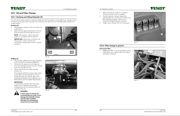 Fendt Eu Harvesting 7 8 9 7T 8T 9T 7PL 8PL 9PL Ideal Combine2020 Operator Manual