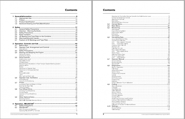 Fendt Eu Harvesting 8300 8350 Combines Operator Instruction Book 1857673Z 2