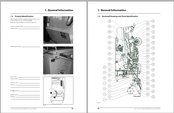 Fendt Eu Harvesting 8300 8350 Combines Operator Instruction Book 1857673Z 3