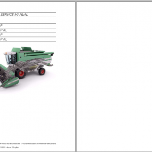 Fendt Eu Harvesting 8370P 8400P Stage 3BCombines Workshop Service Manual SN 58001 1
