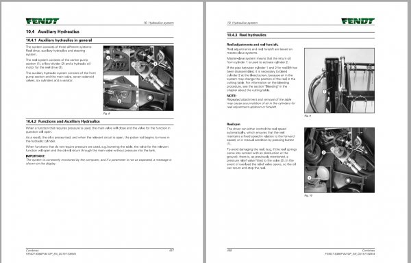 Fendt Eu Harvesting 8380P 8410P Combine Operators Manual 2016 D31571M4 3