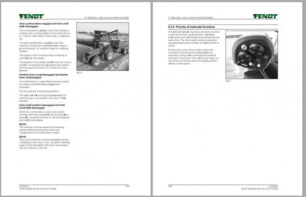 Fendt Eu Harvesting 8380P 8410P Combines Operators Manual 2017 D31571M5 3