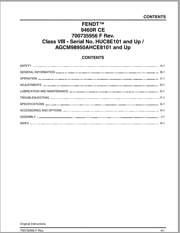 Fendt Eu Harvesting 9460R Ce Combine Operator ManualEn 2