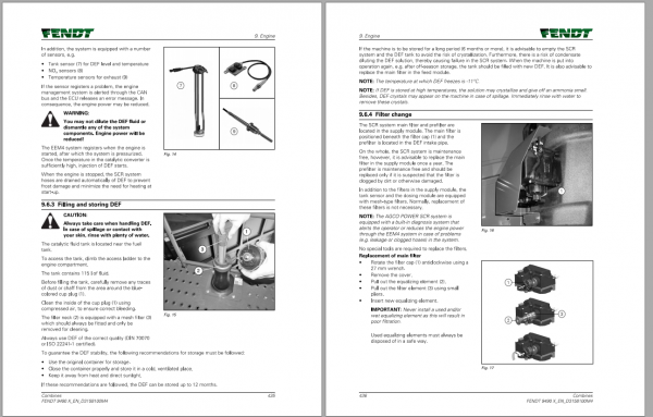 Fendt Eu Harvesting 9490X 9490X Al Combine Operators Manual 2016 D31581M4 3