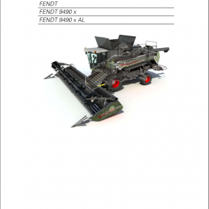 Fendt Eu Harvesting 9490X Hybrid T4FCombines Workshop Service Manua 1