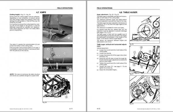 Fendt Eu Harvesting Cutting Table La Standard Operators Manual 1857672W 3