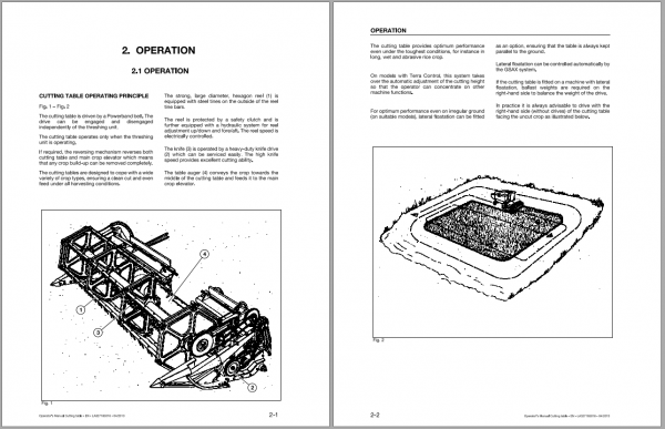 Fendt Eu Harvesting Cutting Table La Standard Operators Manual 2013 L271816F 2