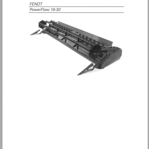 Fendt Eu Harvesting Cutting Table PowerFlow Operators Manual 2012 D3155199 1