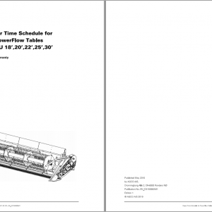 Fendt Eu Harvesting Cutting Table PowerFlow Repair Time Schedule 2010 D3155900 1
