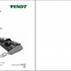 Fendt Eu Harvesting PowerFlow 30 35 Cutting Table Operators Manual 2016 3274470F 1