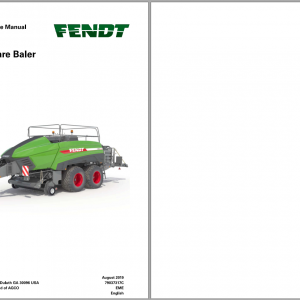 Fendt Eu Hay Equipment 1290 UD Large Square Baler Workshop Service Manual 2