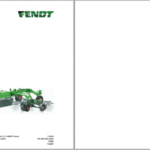 Fendt Eu Hay Equipment Former 12545PRO Operators Manual 2016 Fel16917904 EN 1