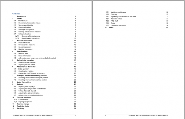 Fendt Eu Hay Equipment Former 400DN 426DN 456DN Operators Manual 2016 Fel16891604 EN 1 1