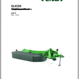 Fendt Eu Hay Equipment Slicer 270P Opertors Manual 2016 Fel13906204 EN 1