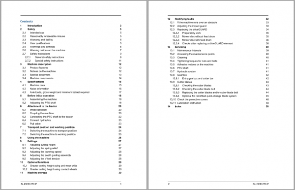 Fendt Eu Hay Equipment Slicer 270P Opertors Manual 2016 Fel13906204 EN 2