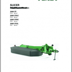 Fendt Eu Hay Equipment Slicer 3060FP 3060FPKC 3060FPRC 3060FPSL Opertors M 1