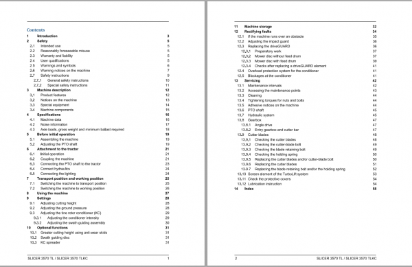 Fendt Eu Hay Equipment Slicer 3570TL 3570TLKC Opertors Manual 2016 Fel13769604 EN 2