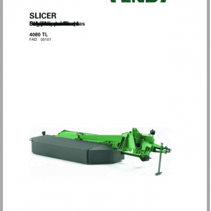 Fendt Eu Hay Equipment Slicer 4080TL Operators Manual 2016 Fel13745504 EN 1