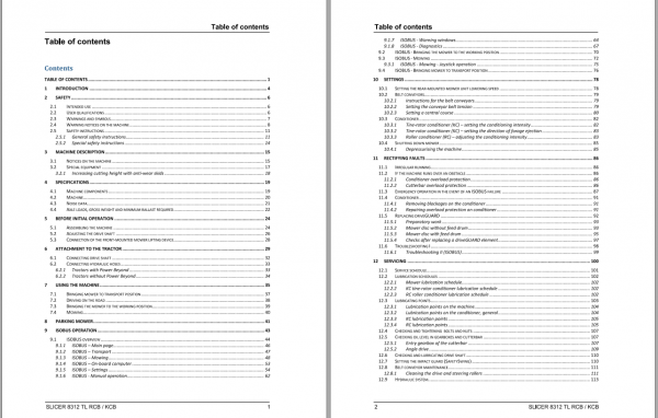 Fendt Eu Hay Equipment Slicer 8312TLKCB 8312TLRCB Operators Manual 2016 Fel13945604 E