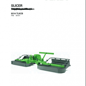 Fendt Eu Hay Equipment Slicer 9314TLKCB Opertors Manual 2016 Fel13945504 EN 1