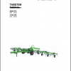 Fendt Eu Hay Equipment Twister 6606DN 7706DN Operators Manual 2016 Fel15375104 EN 1