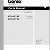 Genie Telehandler GTH 4016 GTH 4017 GTH 4018 GTH 4020 Parts Manuals 2