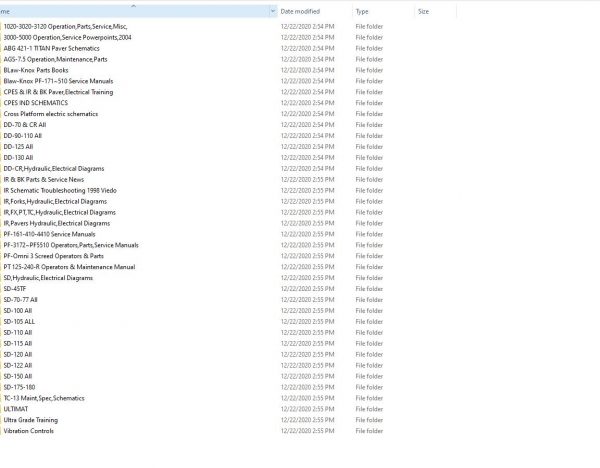 Ingersoll Rand Blaw Knox Service Manual Hydraulic Electrical Diagrams 2008 DVD 1