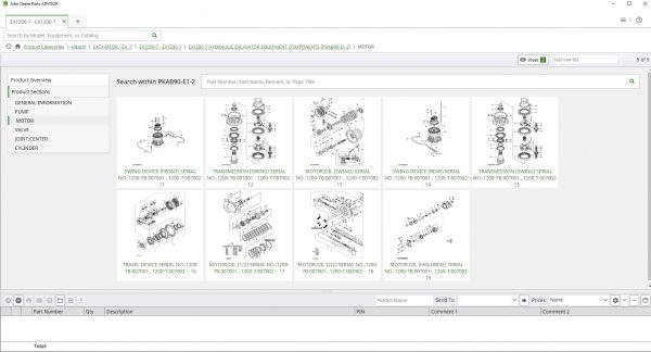 John Deere Hitachi Parts ADVISOR 01.2021 Offline DVD Spare Parts Catalog 8
