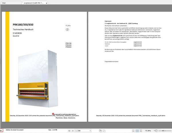 Jungheinrich Forklift Updated 112018 DE Full Service Manuals PDF DVD 2