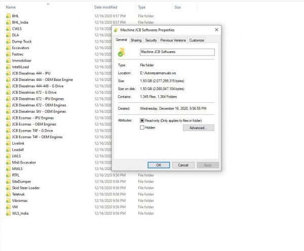 Machine JCB Softwares Collection ECM ECU 2