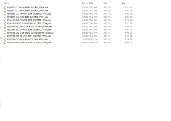 Machine JCB Softwares Collection ECM ECU 5