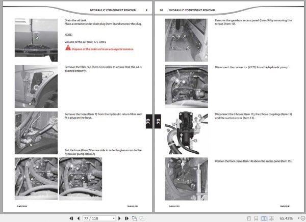 Manitou Telehandler GR70 Hydraulic System and DiagramMR647674EN 4