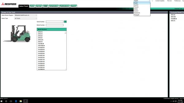Mitsubishi Forklift Trucks MCFA 122020 Spare Parts Catalogue 10