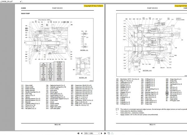 NEW HOLLAND E485B WORKSHOP MANUAL847475986A 3