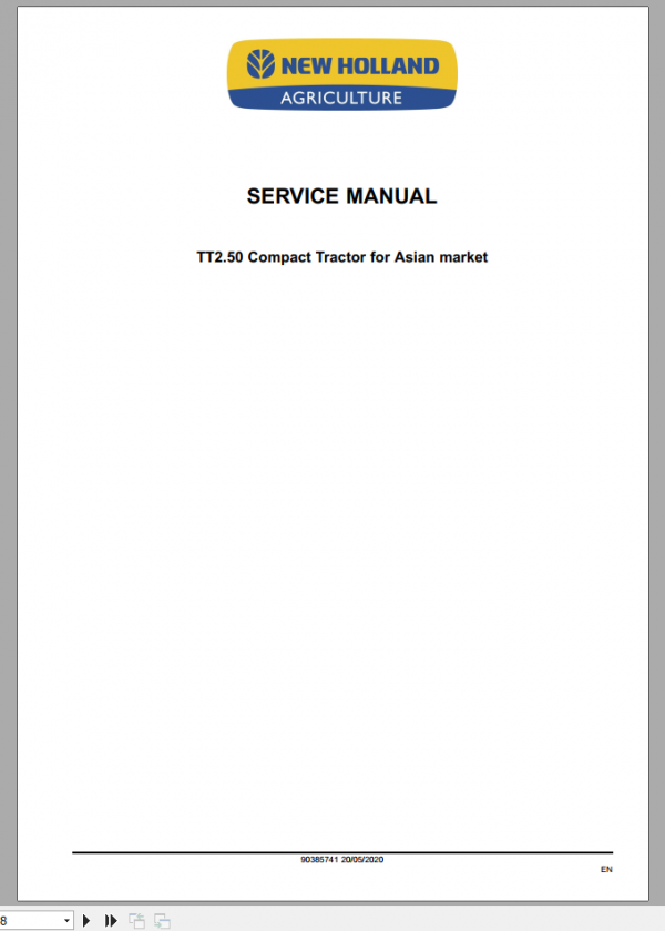 New Holland Compact Tractor TT250 Service Manual90385741 1