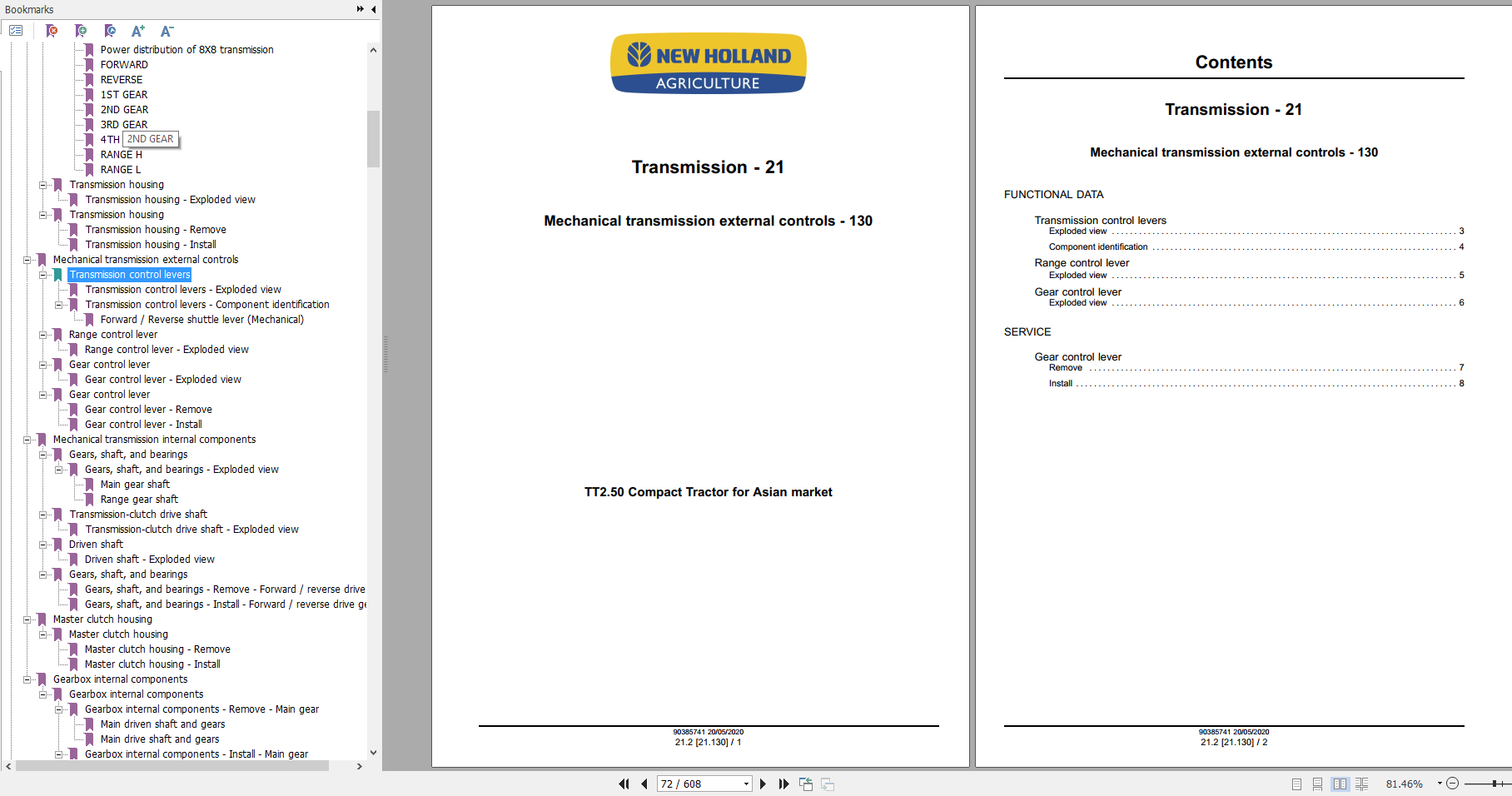 New Holland Compact Tractor TT250 Service Manual90385741 3