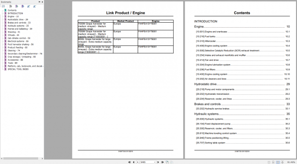 New Holland Grape Harvester 7030M 8030L Service Manual51697735 2