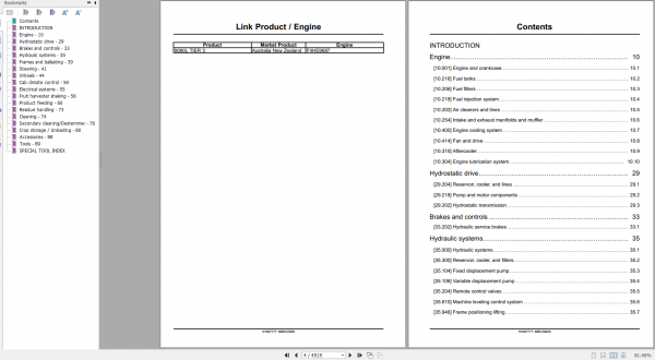 New Holland Grape Harvester 9090L T3 Service Manual51697777 2