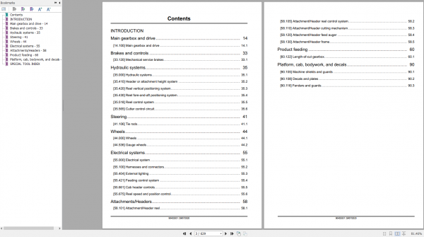New Holland Header 760CG Service Manual90402831 2