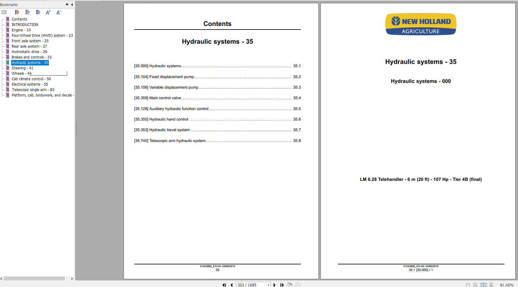 New Holland Telescopic Handlers LM628 Service Manual 1