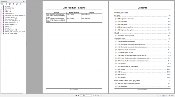 New Holland Tractor 5510 Excel Service Manual90372795 2