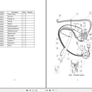 Noblelift Reach Stacker RT16AC Parts Components Manual 3
