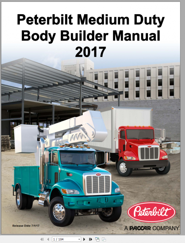 Peterbilt Truck Body Builder Operator MX Engine Programing Emission Manual DVD 1