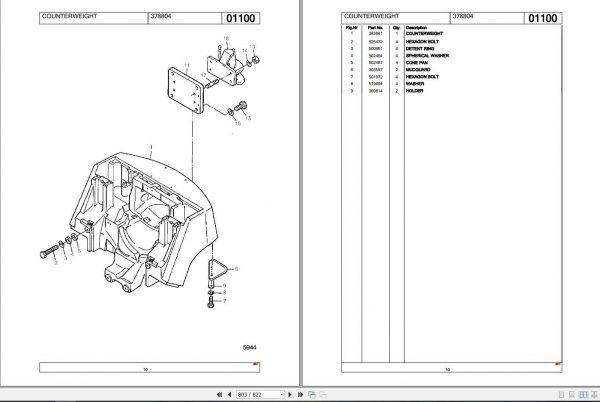 Still Diesel Forklift Truck R70 20 25 30 7032 7034 MB Spare Parts List 1