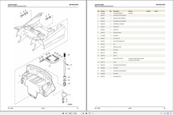 Still Electric Forklift Truck R60 20 25 30 Spare Parts List 2