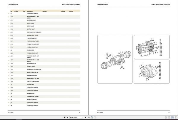 Still OM Pimespo Forklift DI50CH DI60C Spare Parts Catalogue60422150 2