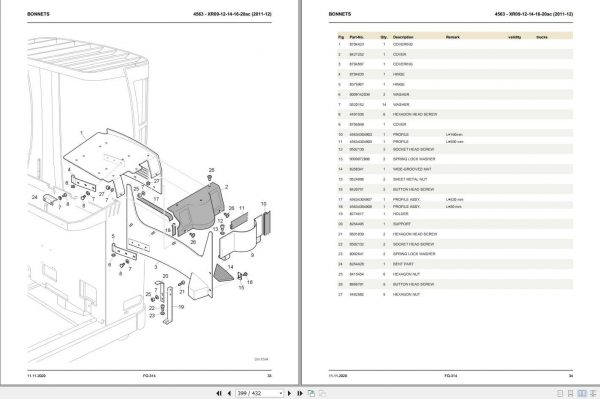 Still OM Pimespo Forklift XR09 12 14 16 20ac Spare Parts List45638047800 2