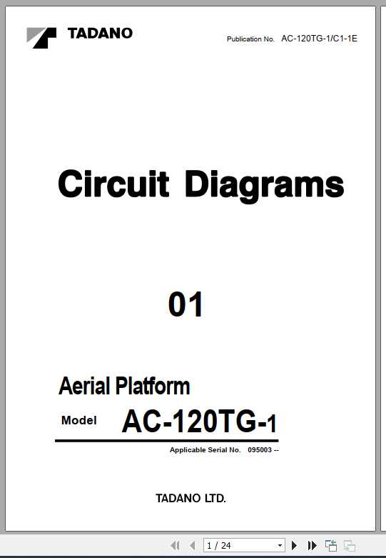 Tadano Aerial Platform AC 120TG 1 Circuit Diagrams 1
